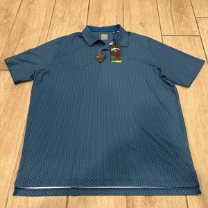 Callaway Men's Patterned Blue Polo Shirt